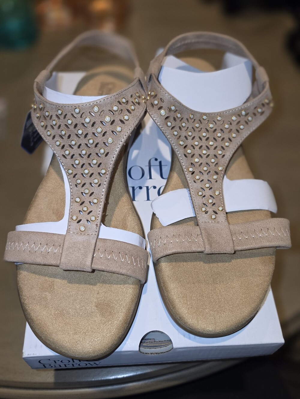 Croft & Barrow Katerina Pearl women's sandals.